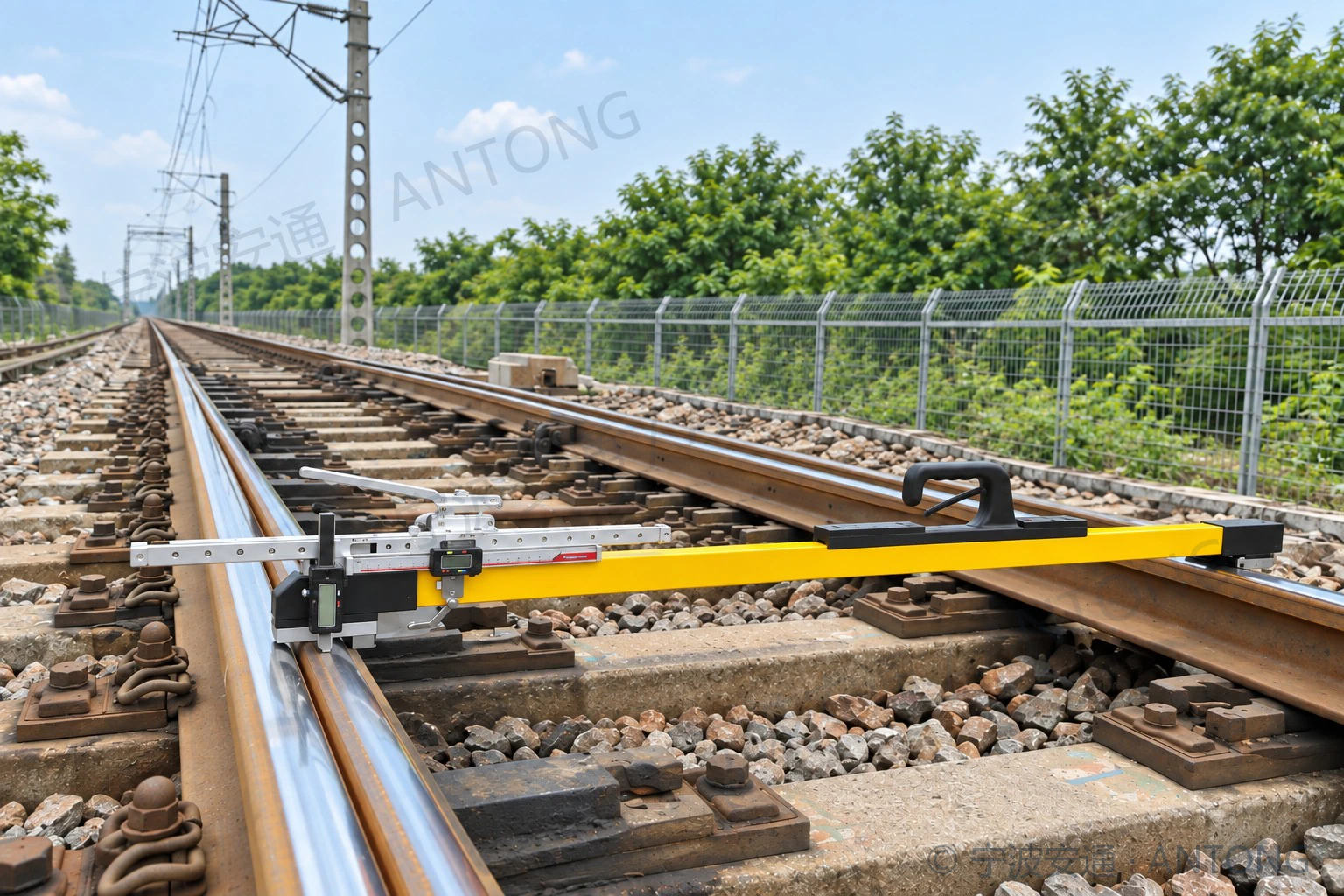 Antong Switch and Stock Rail Wear Measuring Device (Quick-Mount Track Gauge Type)